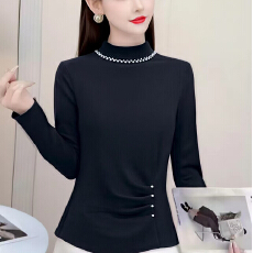 批发洋气妈妈装秋冬新款半<b class='q'>高领</b><b class='q'>打底衫</b>中老年女装洋气减龄显瘦长袖上衣