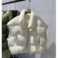 批发韩系百搭<b class='q'>棉</b>服马甲女冬季新款ins叠穿坎肩立领背心外套上衣女