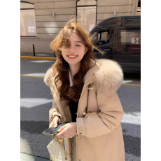 批发羽绒服女冬季2025新款中长款时尚洋气加厚高级感过膝长款棉服<b class='q'>棉衣</b>