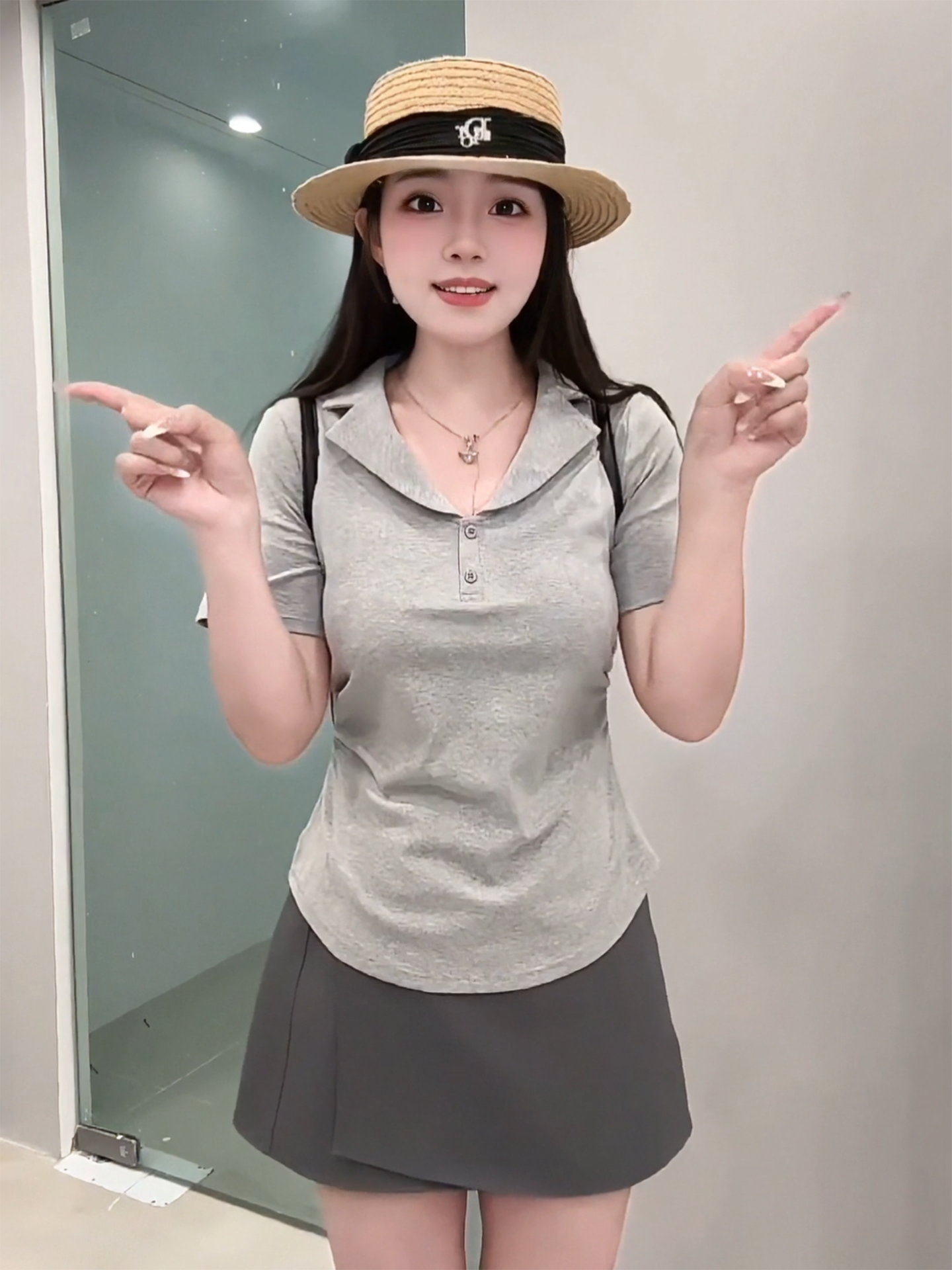 경관 그림 정가 슈퍼 화재 연령 감소 반팔 티셔츠 여성 2026 새로운 디자인 센스 작은 대중 허리 수축 슬림해 보이는 맨위