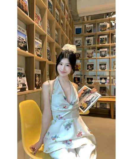 행침 목 백리스 시폰 셔츠 여성 2026 여름 부드러운 품격 휴가 바람 몸매 가꾸기 Chic 맨위