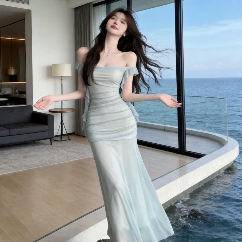 프랑스식 고급 디자인 센스 휴가 바람 슬립 드레스 여름 새로운 루즈핏 슬림해 보이는 섬 스타일 치마 아이들