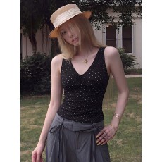 批发40支羊绒棉螺纹新款韩系甜美木耳边小飞袖T恤女夏季修身