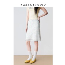 批发肌理感蕾丝花边拼接蛋糕高腰半身裙女<b class='q'>春</b>季2026新款A字显瘦长裙子