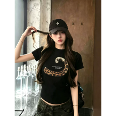 批发官图 21支纯棉-210克 后包领 夏装韩系<b class='q'>短袖</b>T恤女韩版宽松大码印花
