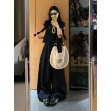 批发实价韩系穿搭牛仔衬衣套装女2026夏新款休闲直筒牛仔阔腿<b class='q'>裤</b><b class='q'>两件套</b>