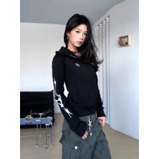 批发早秋外套女<b class='q'>春</b>秋款2026新款爆款韩系连帽秋季卫衣女款灰色开衫上衣