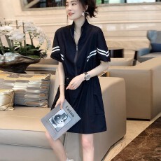 批发运动休闲polo领衬衫<b class='q'>连衣裙</b>女流行小个子a字裙2026春夏新款<b class='q'>欧洲站</b>