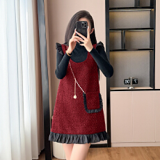 批发早秋装搭配一整套小香风背带连衣裙套装女2025新款富家千金两件套