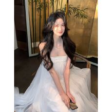 批发【1.07 20:00pm上新】【冰涧】连衣裙or套装双版本 网纱钉珠