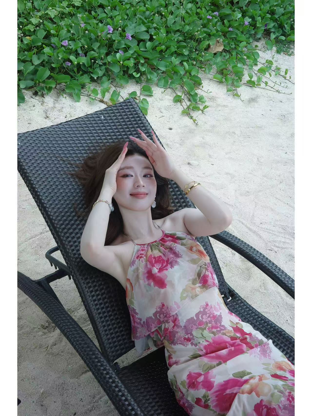 sya 크 사이 작은 웨스트 프랑스식 휴가 인어 꼬리 여성 드레스 여름 행침 목 오프숄더 민소매 허리 수축 롱 코트 치마