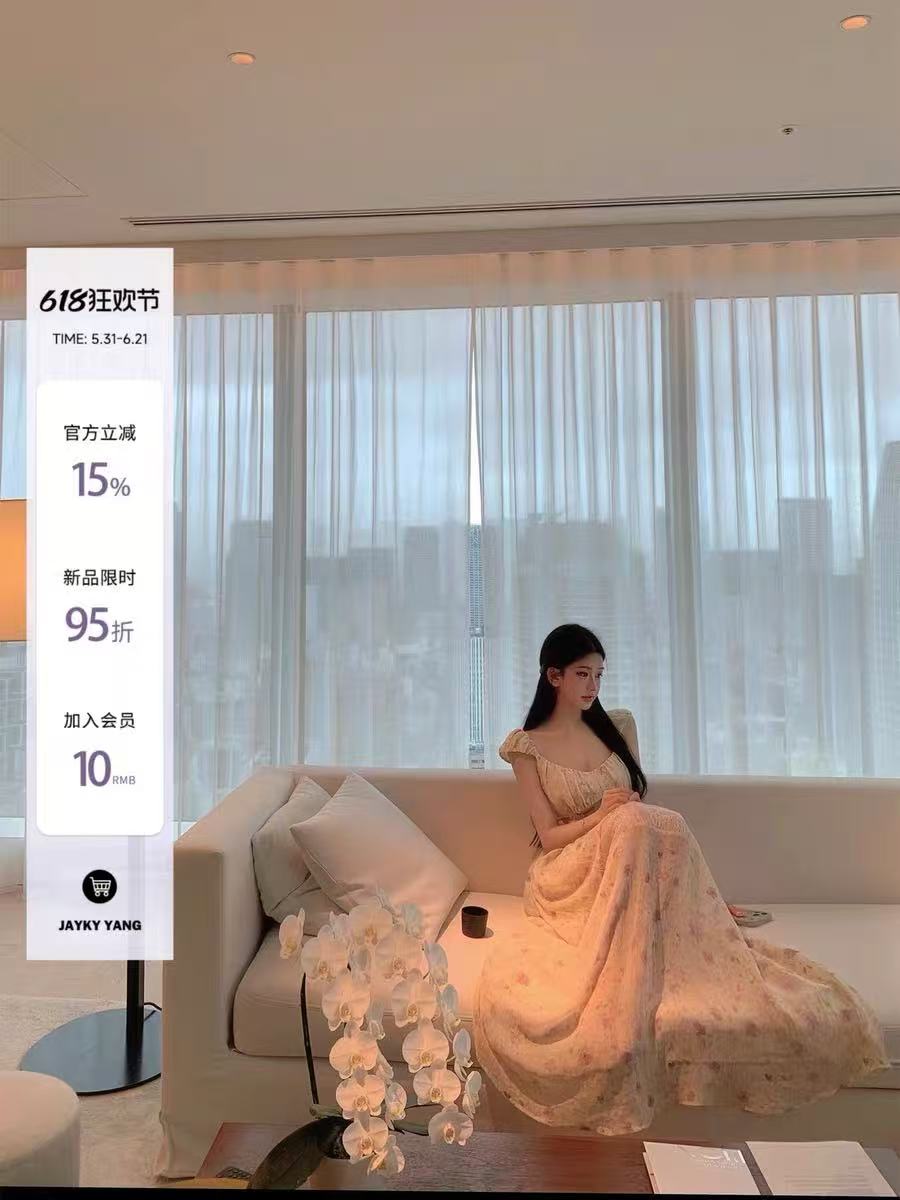 jayky yang6.15 20 00 신제품 제한된 시간 95 접기 프랑스식 홀로우 아웃 레이스 조각 드레스