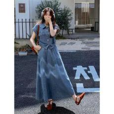 批发设计感小众<b class='q'>牛仔</b>衬衫套装女2026新款高腰显瘦半身裙两件套