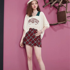 批发妖精的白色防晒罩衫冰丝针织衫女2026春秋夏新v领短袖polo衫百搭