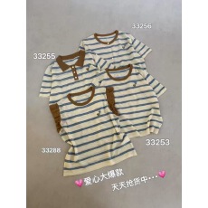 批发复古撞色<b class='q'>条纹</b>松弛感t恤女2026夏季新款休闲显瘦百搭圆领短袖上衣