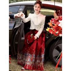 批发婚<b class='q'>服</b>马面裙<b class='q'>敬酒</b><b class='q'>服</b>新娘2025新款中式旗袍订<b class='q'>婚礼</b><b class='q'>服</b>套装结婚加厚冬季