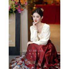 批发马面裙婚<b class='q'>服</b>新款<b class='q'>敬酒</b><b class='q'>服</b>新娘订<b class='q'>婚礼</b><b class='q'>服</b>套装 小个子新中式嫁衣