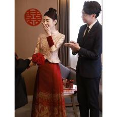 批发马面裙<b class='q'>敬酒</b><b class='q'>服</b>新娘新中式婚<b class='q'>服</b>订<b class='q'>婚礼</b><b class='q'>服</b>裙套装结婚