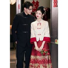 批发中式高端 凤凰马面裙婚<b class='q'>服</b>套装订<b class='q'>婚礼</b><b class='q'>服</b>大码胖mm结婚新娘<b class='q'>敬酒</b><b class='q'>服</b>