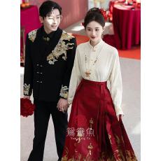 批发马面裙婚<b class='q'>服</b>新款<b class='q'>敬酒</b><b class='q'>服</b>新娘订<b class='q'>婚礼</b><b class='q'>服</b>套装 小个子新中式嫁衣