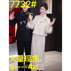 批发加绒加厚新中式旗袍订<b class='q'>婚礼</b>裙套装新娘<b class='q'>敬酒</b><b class='q'>服</b>高端日常可穿秋冬