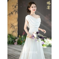 批发满庭芳【恋人3525】红色订婚成人<b class='q'>礼服</b>连衣裙新娘结婚晨袍<b class='q'>敬酒</b>服女