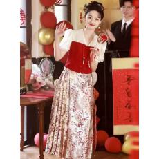 批发大码2026新款结婚喜庆婚礼婚服<b class='q'>敬酒</b>服夏季新娘中式改良高端两件套
