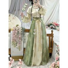 批发唐褙子汉服女2026新款<b class='q'>春</b>夏季八破裙超仙气唐制古装