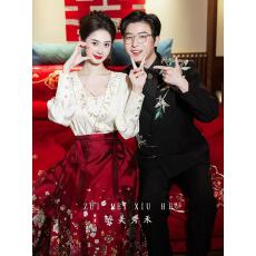 批发红色马面裙套装2026新款<b class='q'>新娘</b>订婚礼<b class='q'>服</b>上衣<b class='q'>敬酒</b><b class='q'>服</b>小个子汉<b class='q'>服</b>婚<b class='q'>服</b>女