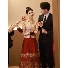 批发马面裙<b class='q'>敬酒</b><b class='q'>服</b><b class='q'>新娘</b>新中式婚<b class='q'>服</b>订婚礼<b class='q'>服</b>裙套装结婚