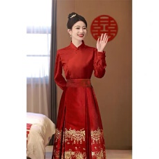 批发高级感红色套装马面裙婚<b class='q'>服</b>结婚<b class='q'>敬酒</b><b class='q'>服</b><b class='q'>新娘</b>简约中式订婚礼<b class='q'>服</b>