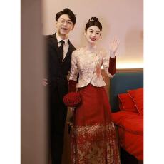 批发马面裙<b class='q'>敬酒</b><b class='q'>服</b><b class='q'>新娘</b>新中式婚<b class='q'>服</b>订婚礼<b class='q'>服</b>裙套装结婚