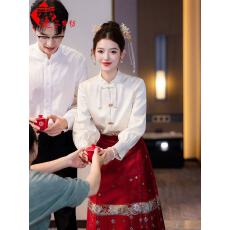 批发马面裙<b class='q'>敬酒</b><b class='q'>服</b><b class='q'>新娘</b>结婚礼<b class='q'>服</b>订婚高级感酒 红色婚礼平时可穿秋冬