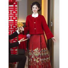 批发马面裙套 装订婚服敬酒服2026<b class='q'>新款</b>婚服
