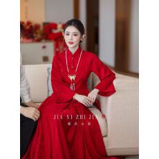 批发新中式<b class='q'>敬酒</b>服新娘红色结婚嫁衣女订婚<b class='q'>礼服</b>套装
