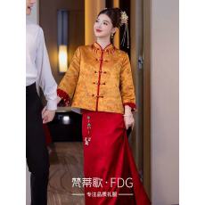 批发旗袍<b class='q'>敬酒</b>服新娘新中式订婚2026新款绝美结婚回门<b class='q'>礼服</b>套装裙女