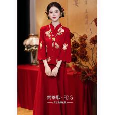 批发<b class='q'>敬酒</b>服新娘2026新款新中式绝美订婚出阁宴结婚回门便装两件套<b class='q'>礼服</b>