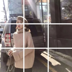 批发秋冬女装2025新款潮 <b class='q'>韩版</b>宽松网红高领毛衣女外穿套头慵懒风上衣