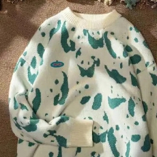 批发韩国东大门代购<b class='q'>韩版</b>好质感加厚毛衣减龄娃娃领口袋开衫单穿上衣