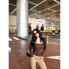 批发磨毛-人棉保暖方领打底衫女<b class='q'>秋</b>内搭修身显瘦内搭打底长袖T恤