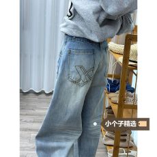 批发2026小个子美式复古弯刀阔腿<b class='q'>牛仔</b>裤女新款百搭显瘦直筒垂感拖地裤