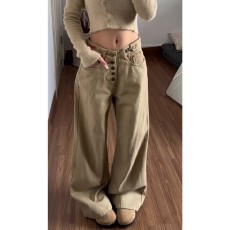 批发好质量天猫品质阔腿牛仔裤女春秋季2026新爆款小个子休闲直筒长裤