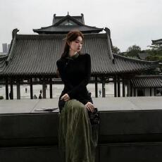 批发新中式国风复古旗袍连衣裙女2026秋<b class='q'>冬</b>新款收腰修身长裙