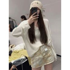 批发辣妹御姐风时尚显瘦高级印花牛仔彩色短裙女春夏洋气时尚半身裙潮