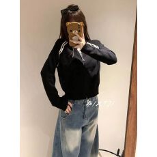 批发2025新款美式复古弯刀牛仔<b class='q'>裤</b>女冬季高腰宽松显瘦长<b class='q'>裤</b>直筒阔腿<b class='q'>裤</b>