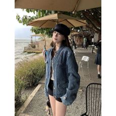 批发法式复古小香风外套女2025冬季新款流行爆款超火减龄牛仔夹克上衣