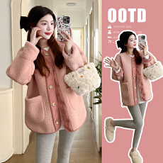 批发实拍有货天猫品质加厚摇粒绒毛针织冬季加厚外套