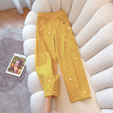 批发高品质流星钻三色重工<b class='q'>烫钻</b>星河坠落弯刀裤女显瘦阔腿百搭<b class='q'>牛仔裤</b>