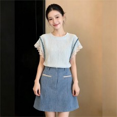 批发实拍  韩式<b class='q'>甜美</b>小衫休闲百搭短袖衬衫女2026夏季户外百搭上衣