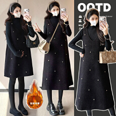 批发<b class='q'>实拍</b>秋冬加绒加厚两件套<b class='q'>孕妇</b><b class='q'>套装</b>